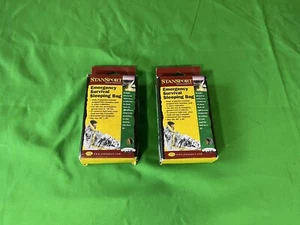 (2) Stansport Emergency Survival Sleeping Bag 84" X 36" !!! - Picture 1 of 2