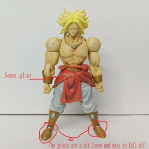 DragonBall Z DBZ Super Saiyan Broly FIGURA DE ACCIÓN 6" pies juntas sueltas con pegamento - Imagen 1 de 15