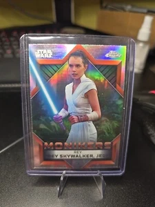 2023 Topps Chrome Star Wars Refractor Monikers Rey Skywalker Jedi M-3 - Bild 1 von 2