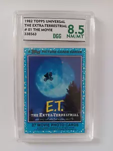 Topps E.T. 1982 The Extra Terrestrial The Movie Trading Card # 01 graded 8.5 - Bild 1 von 2