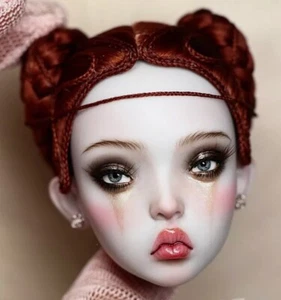 1/6 BJD Doll SD Popovy Sisters Little Owl Only Head -Free Face Make Up+Eyes - Picture 1 of 2