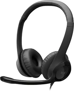 H390 Wired Headset for PC/Laptop, Stereo Headphones with Noise Cancelling Microp - Picture 1 of 9