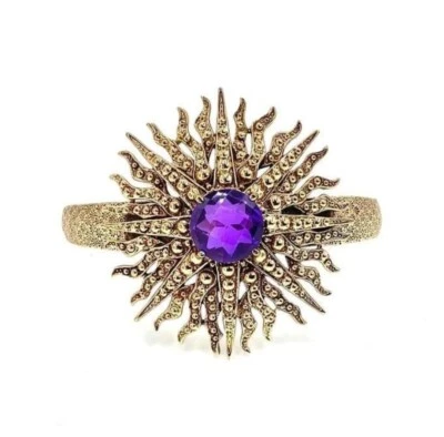 Brazalete de cuarzo púrpura Starburst colección bronce NICKY BUTLER NUEVO EN CAJA grande 💜 Foto 1 de 4