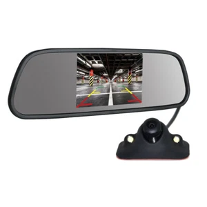 5" LCD Car RearView Mirror Monitor 360Degree Front/Sides/Rear View Backup Camera - Picture 1 of 14