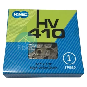 NUEVA CADENA DE UNA SOLA VELOCIDAD KMC HV410 112 ESLABONES - Imagen 1 de 1