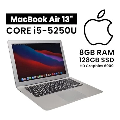 Apple MacBook Air 13,3 Zoll/128GB SSD/ Intel Core i5-5250U 1,60GHz/8GB RAM #MA19 - Bild 1 von 4