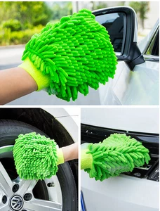 Toalla de lavado de manos de coche guantes de lavado de microfibra coral esponja herramienta de limpieza - Imagen 1 de 10