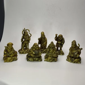 Miniatur Asiatischer Mann 7 Figuren in separaten Jobs, Zelluloid - Bild 1 von 19