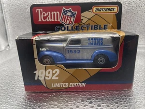 Team NFL Matchbox Collectible, 1992, Detroit Lions, '39 Chevy Limited Edition - Bild 1 von 2