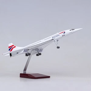 Extra Large British Airways Concorde Aircraft Model Plane Toy Gift - 1/125 Scale - Picture 1 of 8