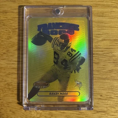 2000 Bowman’s Best RANDY MOSS “Franchise 2000” GOLD REFRACTOR HOLO F14 RARE - Image 1 of 2