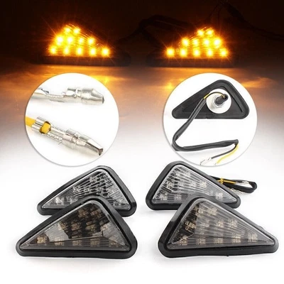 Smoke LED Amber Turn Signal Indicator Lamp Fit Honda CBR600 F4i CBR600RR 929RR - Imagem 1 de 4