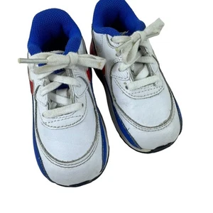 Nike Blanco Azul Rojo Air Max Tenis Zapatos Niño Pequeño Talla 6 - Imagen 1 de 5