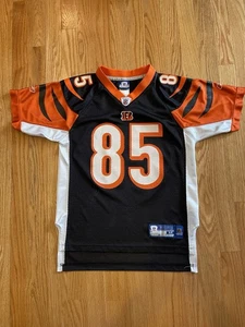 VTG Cincinnati Bengals Jersey #85 Chad Ochocinco Johnson Youth Med 10-12 Reebok - Picture 1 of 10