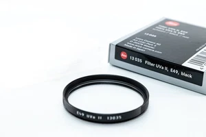 Genuine Leica E49 Filter UVa II Black 13035 - NEW - Picture 1 of 3