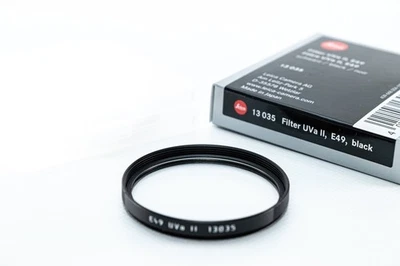 Genuine Leica E49 Filter UVa II Black 13035 - NEW - Image 1 of 3