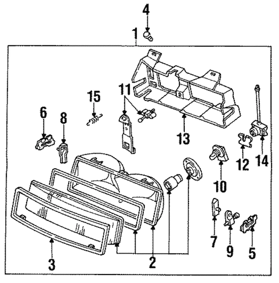Conjunto de faros originales GM 16510771 Foto 1 de 1