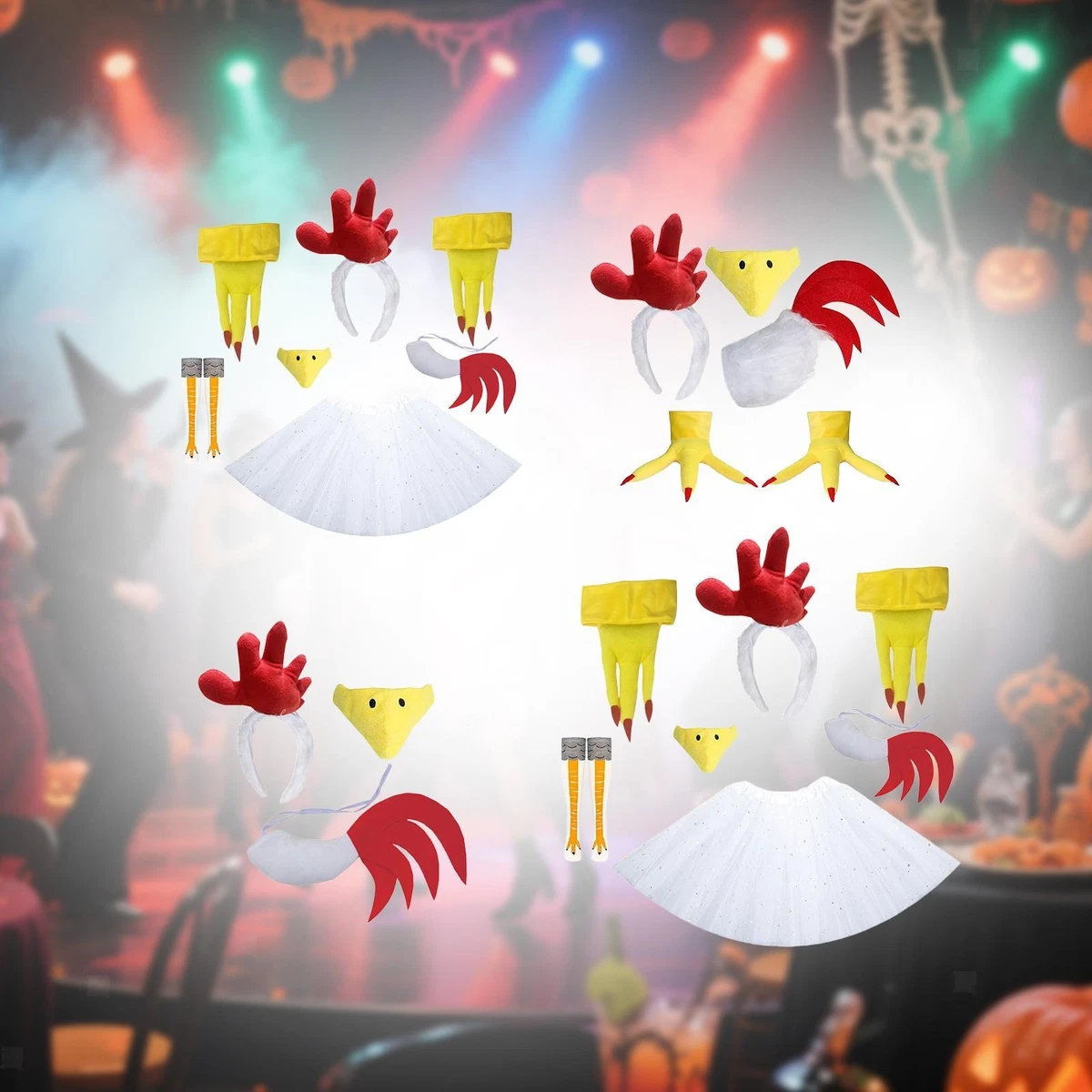 Ostern Huhn Kostüm Für Mädchen – Braunes Küken-Set Mit Tutu & Ohrenband
