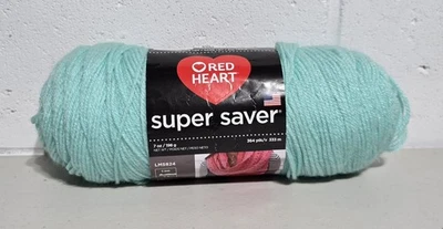Red Heart Super Saver Ombre Knitting Crochet Yarn 7 oz (Minty Green) Medium 4 - Image 1 of 3