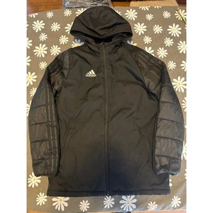 Adidas youth vintage hooded full zip coat size L - Picture 1 of 6