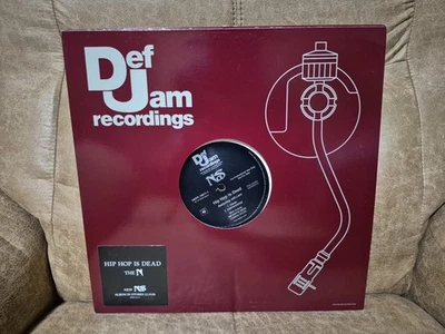 promo DJ record album 12 inch Def Jam NAS Hip Hop is Dead 2006 Ft Will.i.am  - Imagem 1 de 4