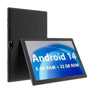10.1 inch Tablet, Andaroid 14 tablet, 6GB RAM 32GB ROM 1TB Expand, Quad Core ... - Picture 1 of 7