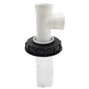 Vertical T-Shaped 165mm IBC Tote Cover with Nylon Filter for 275 Gallon Water - Picture 1 of 7