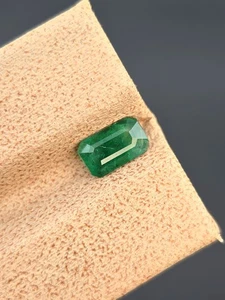Emerald Gemstone Emerald Cut Natural Green Loose From Swat Pakistan - Picture 1 of 4