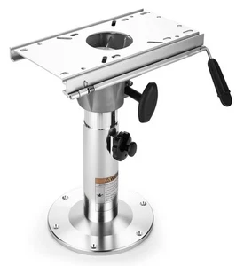 New Boat Seat Pedestal with Slide, Aluminum Adjustable - Foto 1 di 10