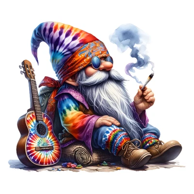 Calcomanías adhesivas psicodélicas Stoner Gnome 420 resistentes a la intemperie hippie UV seguras Foto 1 de 4