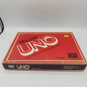 UNO Deluxe Edition Card Game, 1978 Vintage, COMPLETE, Score Cards & Instructions - Picture 1 of 6