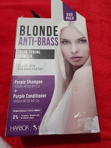 Harbor Salon Formula Blonde Anti-Brass Color Toning Shampoo & Conditioner - Picture 1 of 4