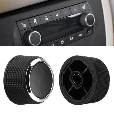 2pcs Rear Control Knobs For Radio 2007-2013 Chevrolet Suburban Tahoe GMC Yuko - Image 1 of 4