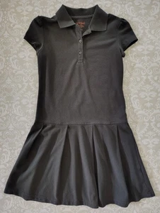Uniforme Escolar Cat & Jack Polo Plisado Vestido Gris Mediano M 7/8 Niña - Imagen 1 de 4