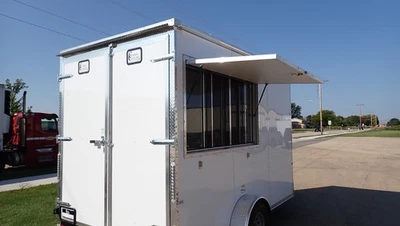 Nuevo remolque de concesión 7 x 12 esperándote cafetera, hielo afeitado, limonada Foto 1 de 4