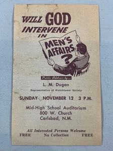 1967 Circuito Assemblea Public Talk Invito Volantino Torre di Guardia Geova - Foto 1 di 3