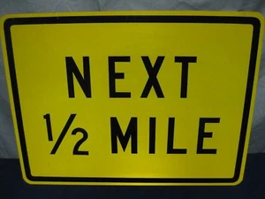 NUEVO VERDADERO AUTÉNTICO NEXT 1/2 MILLA TRÁFICO REAL ACERO PUNTO DE CALLE - Imagen 1 de 1