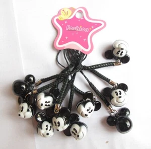 New 60 pcs Cartoon Mickey Jingle Bells Lanyard DIY Making Accessories keychians - Picture 1 of 1