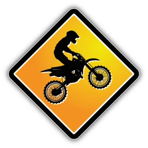 Motocross Schild Auto Autoaufkleber Aufkleber - ''GRÖSSEN'' - Bild 1 von 1