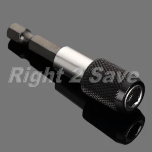New 1pc 1/4" Hex Shank Quick Release Drill Magnetic Screw Screwdriver Bit Holder - Picture 1 of 10