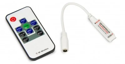 Mini Piccolo LED RGB Radiocontroller con Telecomando per Striscia Led RGB - Immagine 1 di 2