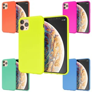 Funda protectora de neón para iPhone 11 Pro, Slim Case silicona Bumper - Imagen 1 de 25