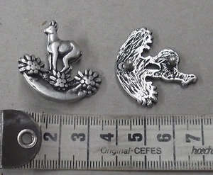 Zierniete, Motivniete, Nietteil , 2 Stück,Farbe altsilber  #2887# - Bild 1 von 1