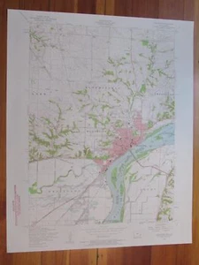 Muscatine Iowa 1958 Original Vintage USGS Topo Map - Picture 1 of 1