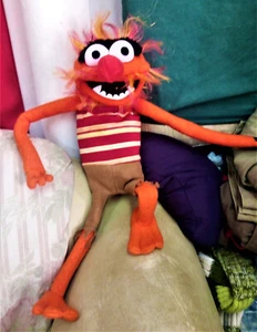 ANIMAL HAND CRAFTED PUPPET TOY MUPPETS SESAME STREET ELMO BERT ERNIE KERMIT ART - Picture 1 of 24