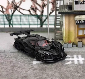 GB SCArt 1:64 Negro Intensa Emozione IE Carreras Deportes Modelo Diecast Coche Coleccionable - Imagen 1 de 18