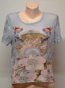 Luisa Cerano Damne top bluse mesh gr 44 D -18 GB -14 US - Bild 1 von 5