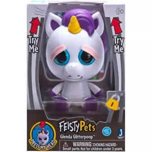 Feisty Pets Glenda Glitterpoop™️ Face Changing Unicorn 4” Inch Toy Figure - Picture 1 of 4