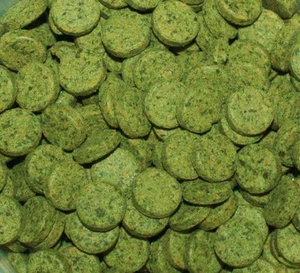 [15,95€/100g] 50 COMPRESSE DI CIBO VERDE GAMBERI MANGIME Mangime per pesci - Bild 1 von 1