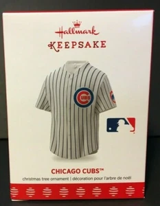 Ornement de Noël 3D préféré des fans Chicago Cubs Jersey Poinçon NEUF - Photo 1/3